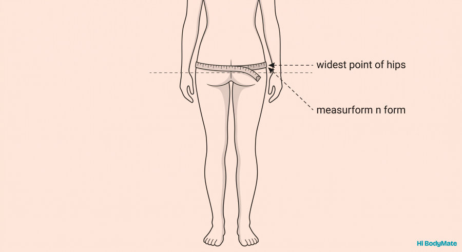 How to measure hip circumference